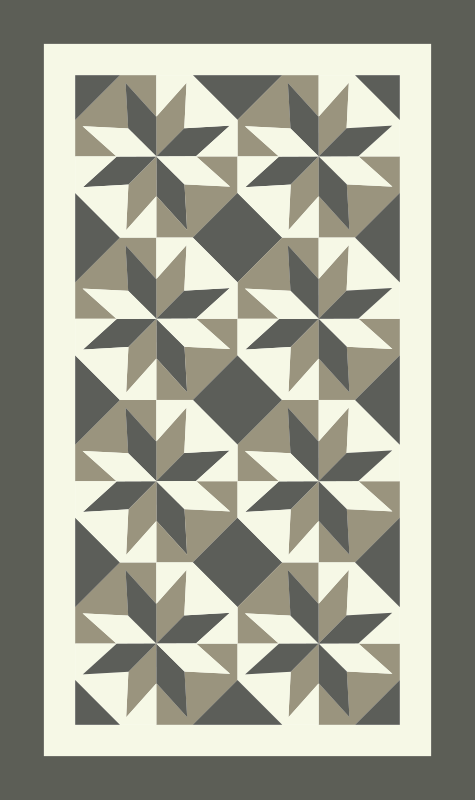 Csillagminta motívum vinil szőnyeg konyha - TenStickers