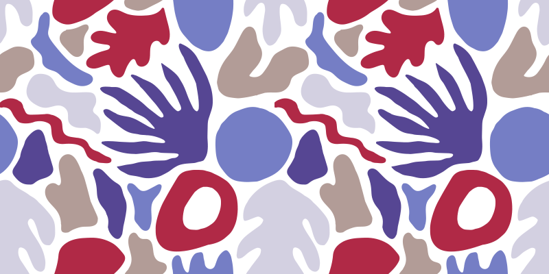 Absztrakt forma minta vinil szőnyeg minimalista - TenStickers