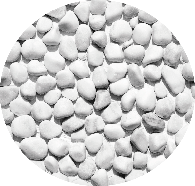 Fehér szabálytalan kő vinilszőnyeg - TenStickers