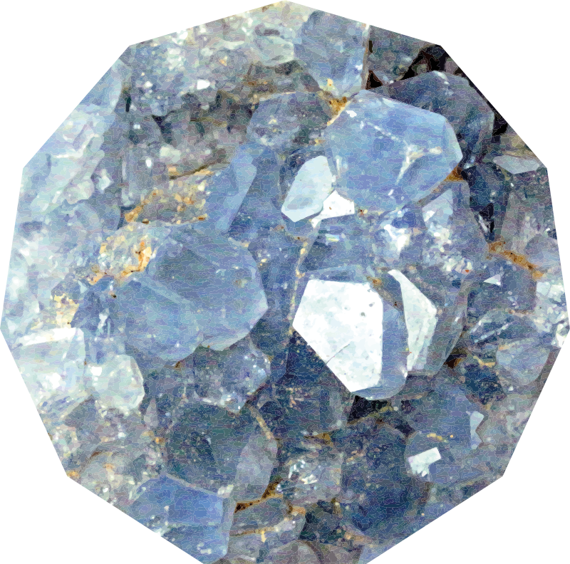 Jégkristály minta vinil szőnyeg - TenStickers