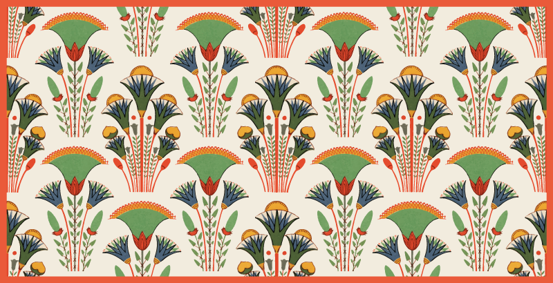 Egyiptomi stílusú vinyl szőnyeg - TenStickers