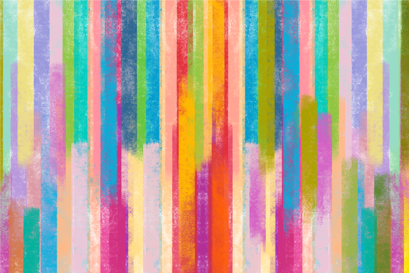 Többszínű mozaik bakelit szőnyeg - TenStickers