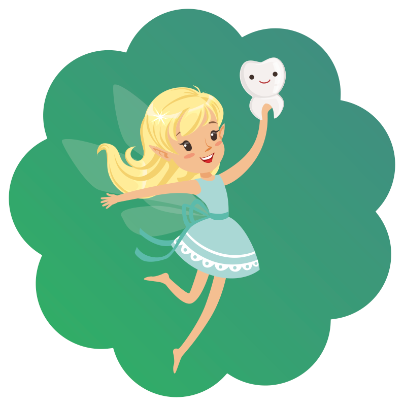 Fogtündér fantázia vinil szőnyeg gyerekek - TenStickers