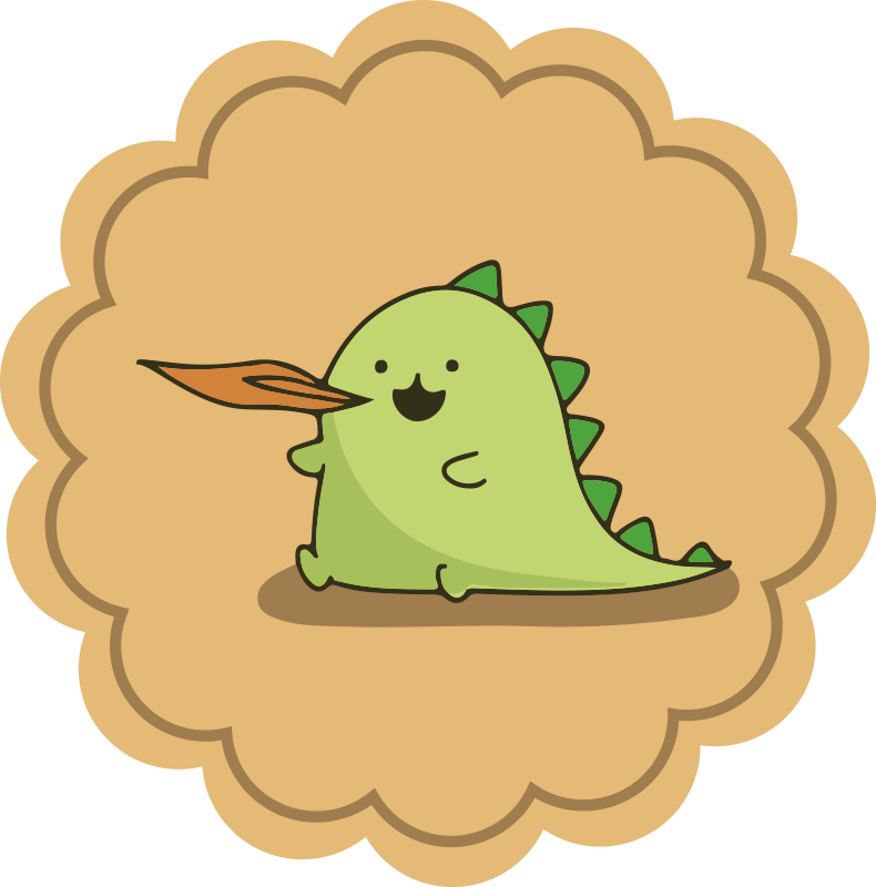 Dinoszaurusz rajzfilm ülő légző tűz szőnyeg - TenStickers