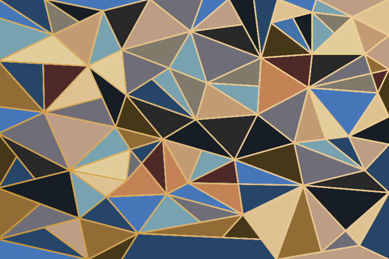 Geometriai többszínű mozaik padlólapok - TenStickers