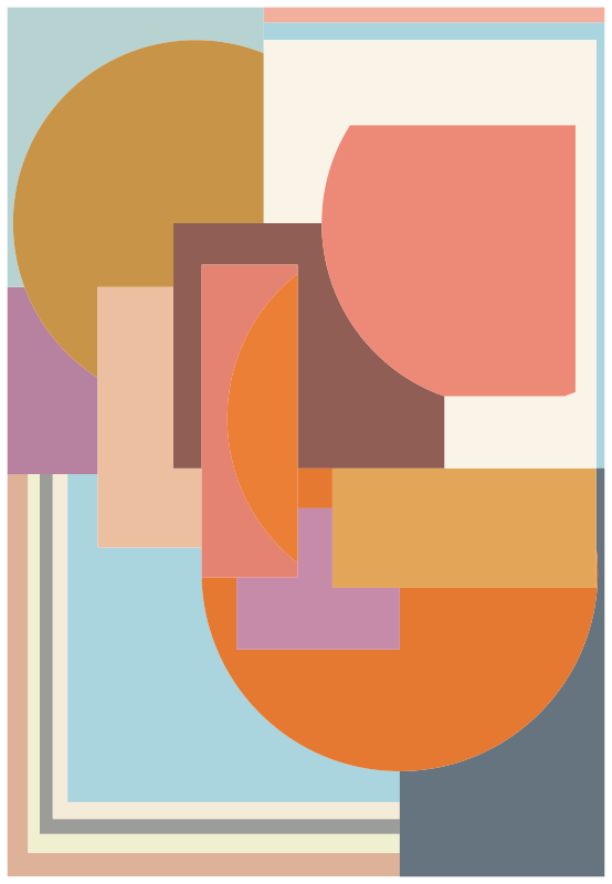 Modern geometriai mozaik padlólapok - TenStickers