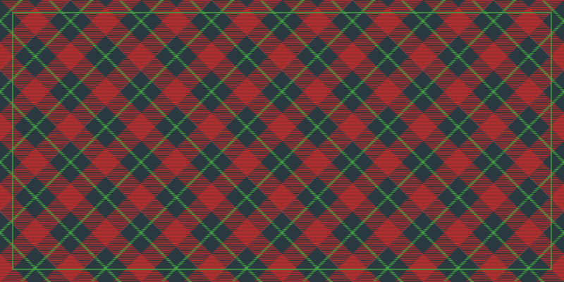 Skót tartan vintage szőnyeg - TenStickers