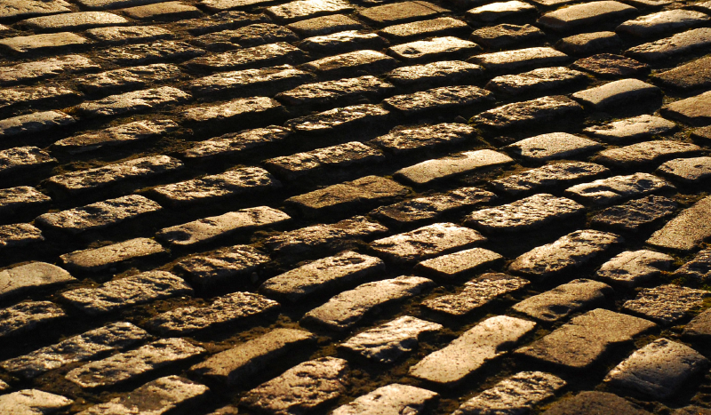 Macskaköves ösvény vinil szőnyeg kőhatás - TenStickers