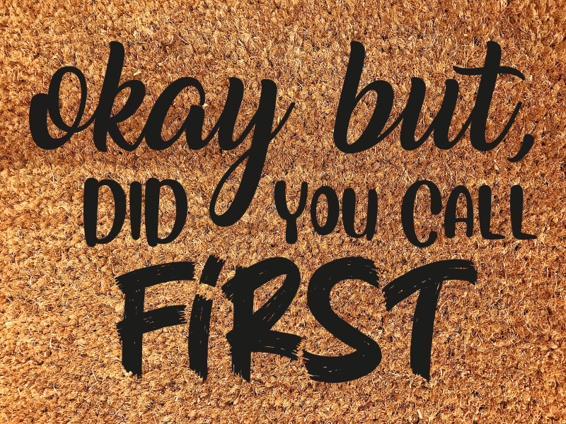 Vicces kifejezés üdvözölve Vinil szőnyeg előszoba - TenStickers