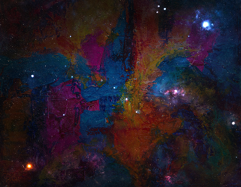 Kozmikus űrtervezés vinil szőnyeg csillagok - TenStickers