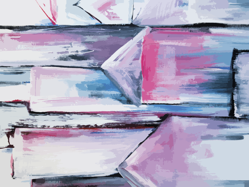 Tarka absztrakt modern szőnyeg - TenStickers