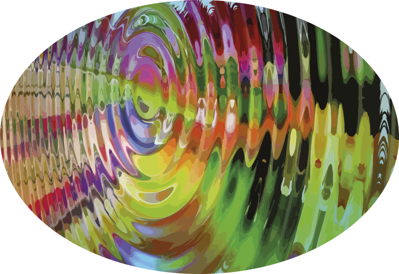 Színes fodrozódásminta vinil szőnyeg - TenStickers