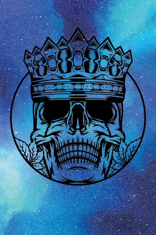 Csípő galaxis korona tini vinyl szőnyeg - TenStickers