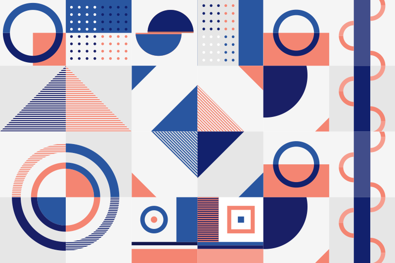 Skandináv geometrikus minta geometriai szőnyegek - TenStickers