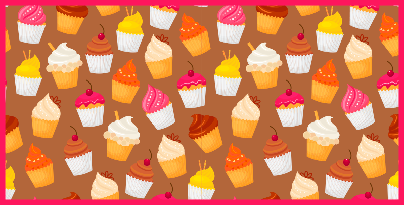 Cupcake öröm vinil szőnyeg konyha - TenStickers