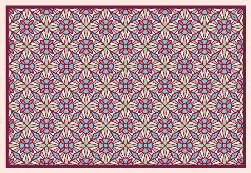 élénk kompozíció Vinil szőnyeg nappali - TenStickers