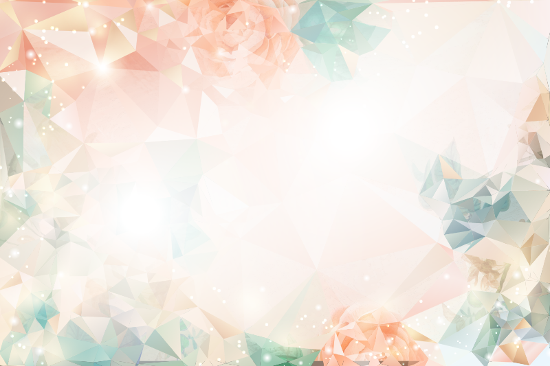 Botanikai geometria vinil szőnyeg virágok és növények - TenStickers