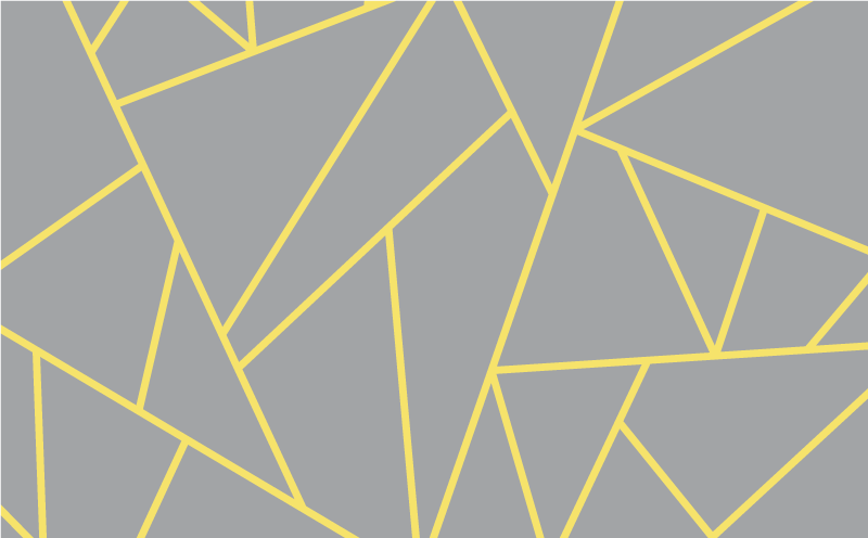 Modern sárga és szürke vinil szőnyeg geometriai - TenStickers