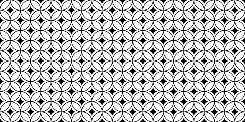 Század közepén fekete cseréphatású vinilszőnyeg - TenStickers