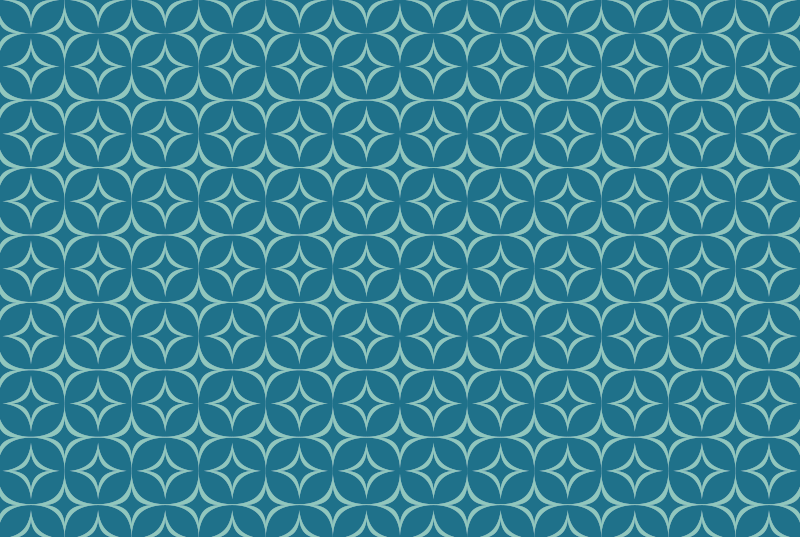 70-es évek türkiz vintage szőnyege - TenStickers