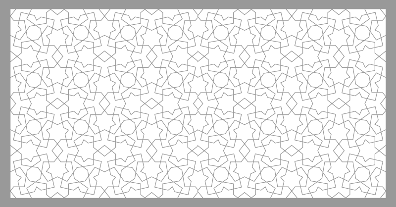 Elegáns geometrikus motívumok vinil szőnyeg mozaik - TenStickers