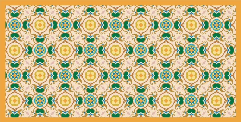 Török mozaik csempe hatású vinilszőnyeg - TenStickers