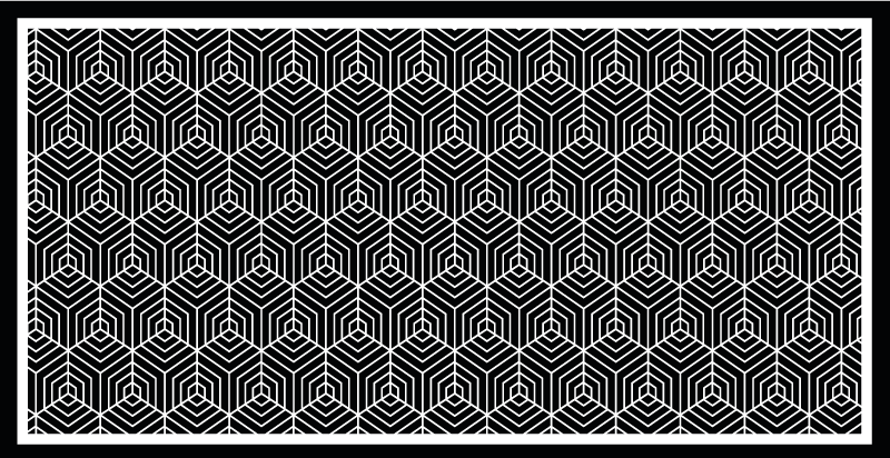 Minimalista mozaik vinyl szőnyeg - TenStickers