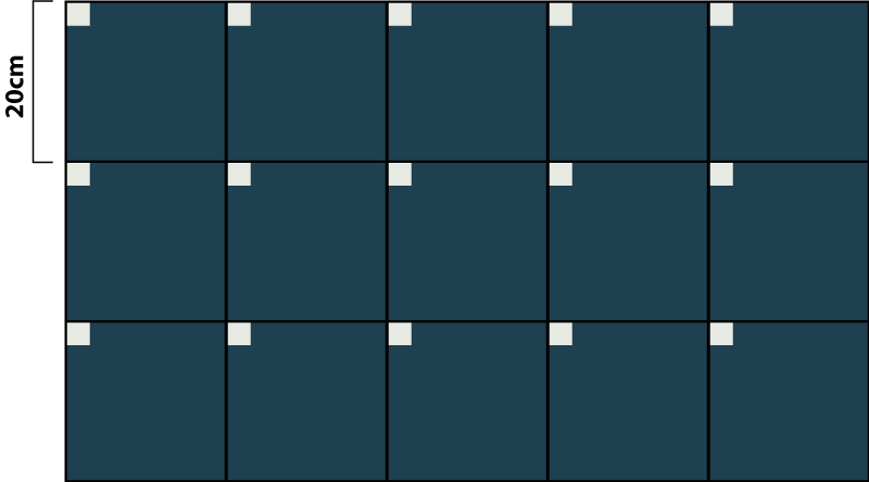 Nordic stílusú modern kék nordic vinyl szőnyeg - TenStickers