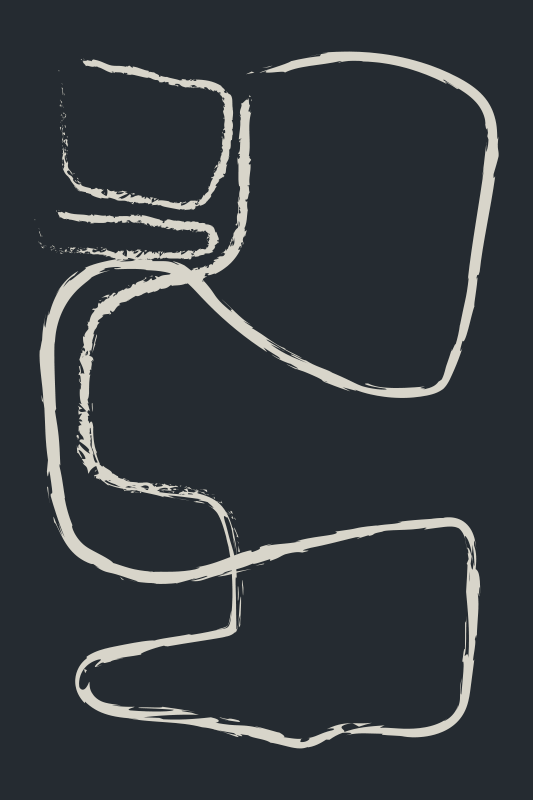 Absztrakt vonalminták vinil szőnyeg minimalista - TenStickers