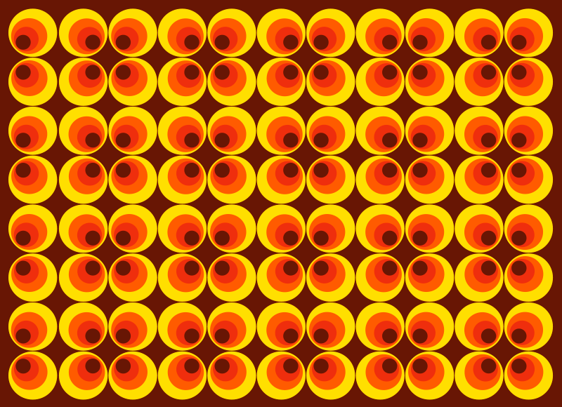 élénk kerek motívumok vinil szőnyeg struktúra - TenStickers