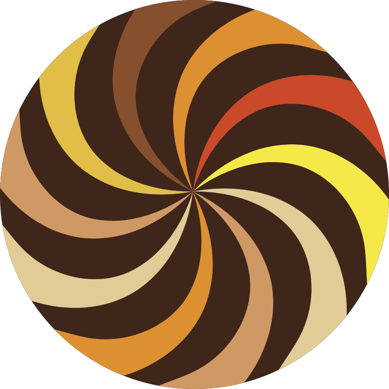 Spirális színkitörés vinil szőnyeg csíkos - TenStickers