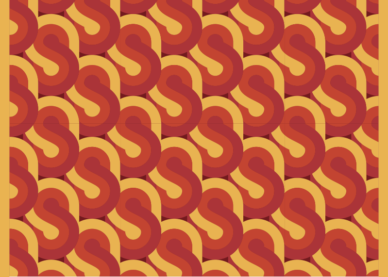 Dinamikus retró dizájn vinil szőnyeg szüret - TenStickers