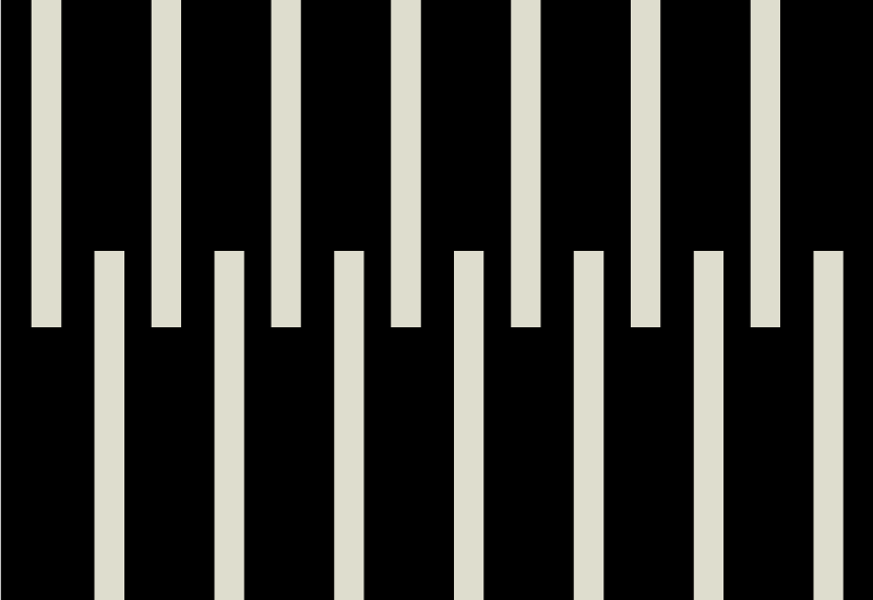 Nordic stílusú fekete vonalak nordic vinyl szőnyeg - TenStickers