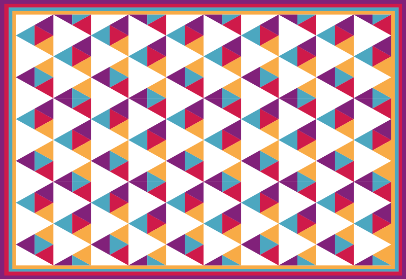 Nordic stílusú geometriai háromszögek vinilszőnyeg - TenStickers