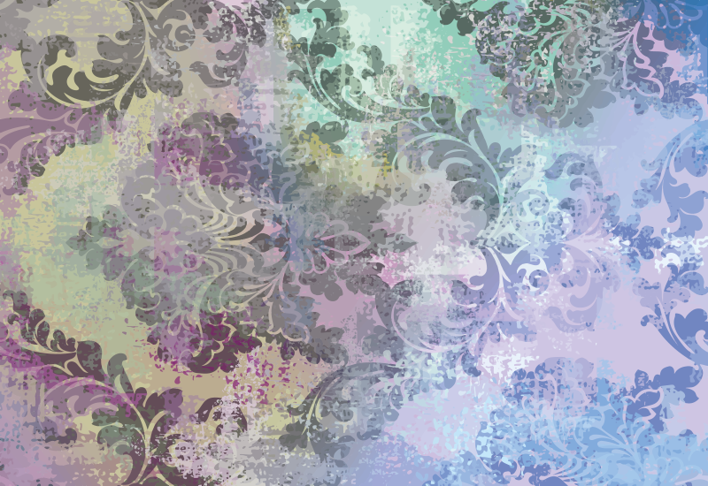 Bohém művészi tervezés vinil szőnyeg virágok és növények - TenStickers