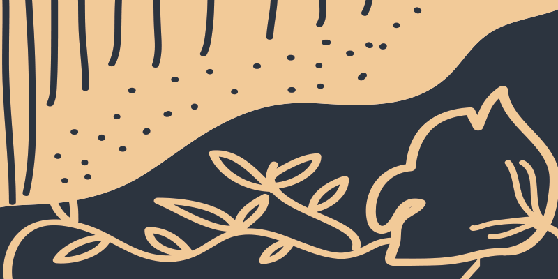 Beige levelek mintás vinil szőnyeg természet - TenStickers