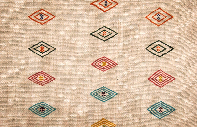 élénk gyémánt motívum vinil szőnyeg csempe hatás - TenStickers