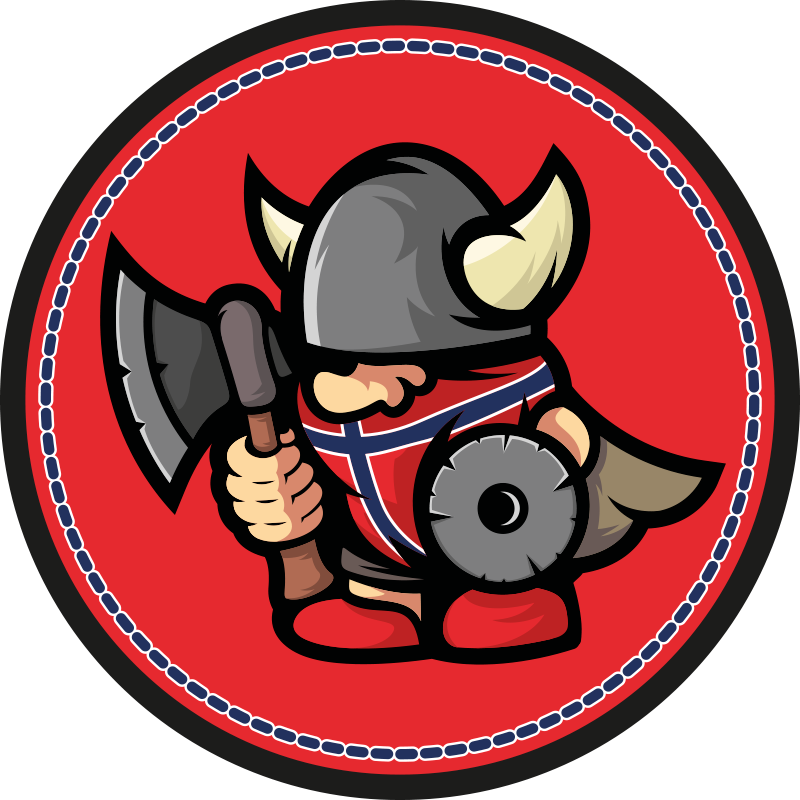 Norvég zászló viking labda etnikai szőnyeg - TenStickers