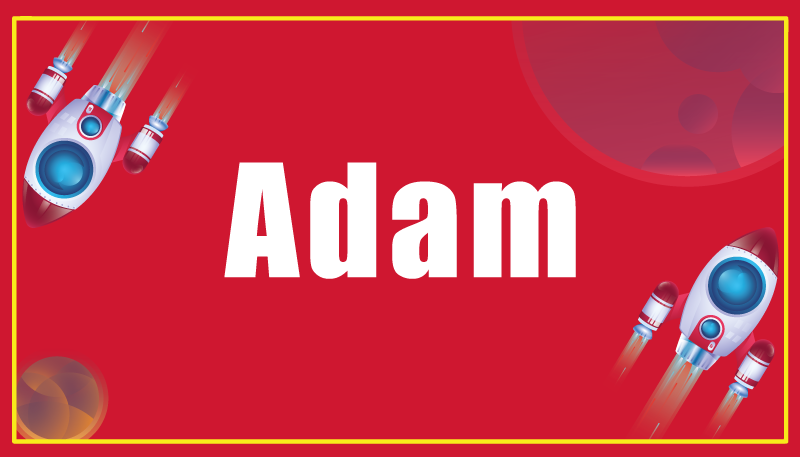 Menő piros négyzet alakú gyerekeknek szőnyeg - TenStickers