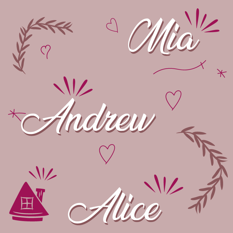 Egyedi családtagok Vinil szőnyeg előszoba - TenStickers