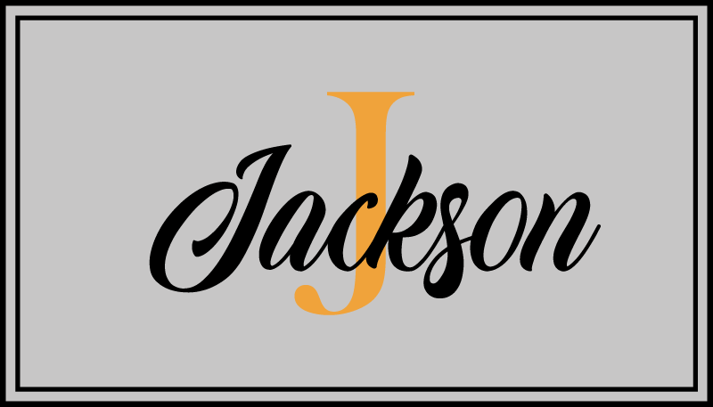 Díszes belső név személyre szabott személyre szabott mat - TenStickers