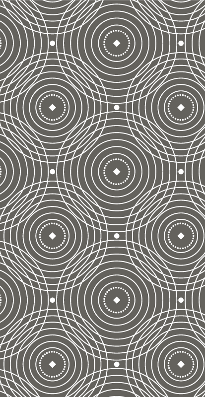 Konyha nordic olvadt körök nordic vinyl szőnyeg - TenStickers