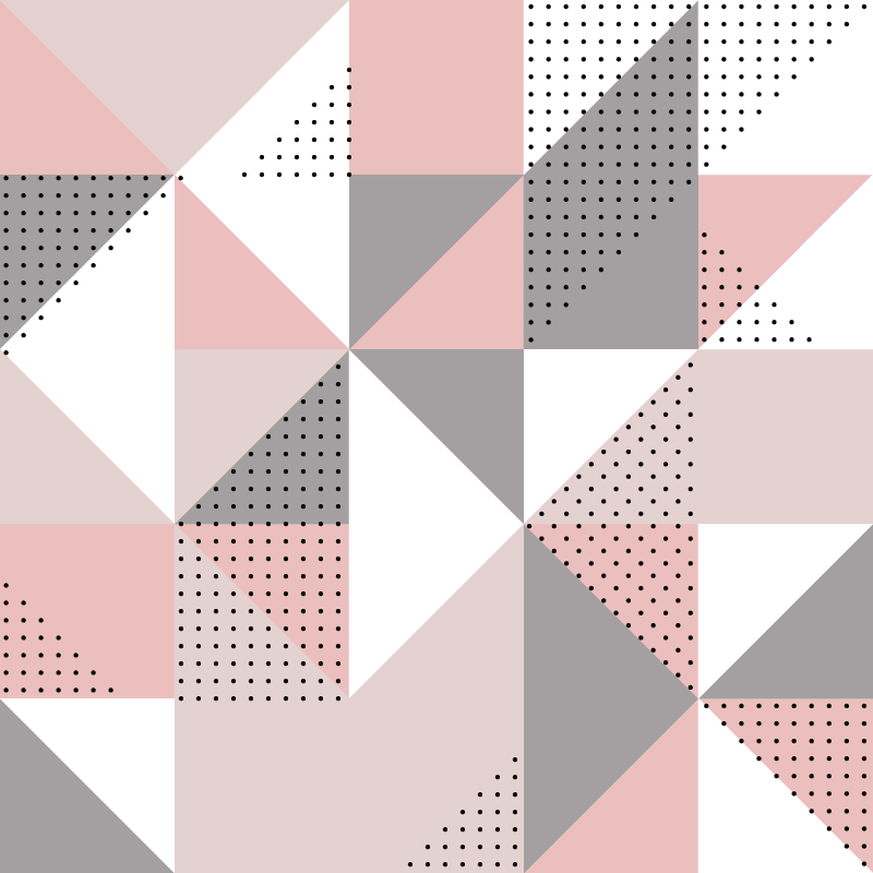 Pasztell északi háromszögek nordic vinyl szőnyeg - TenStickers