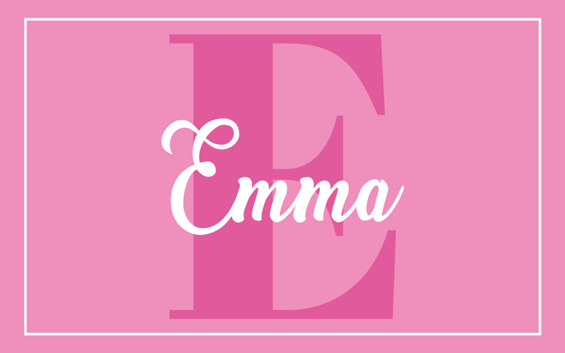 Finom rózsaszín kislány névre szabott mat - TenStickers