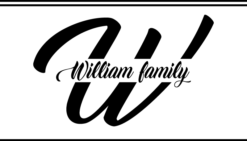 Családnév és kezdőbetű Vinil szőnyeg előszoba - TenStickers