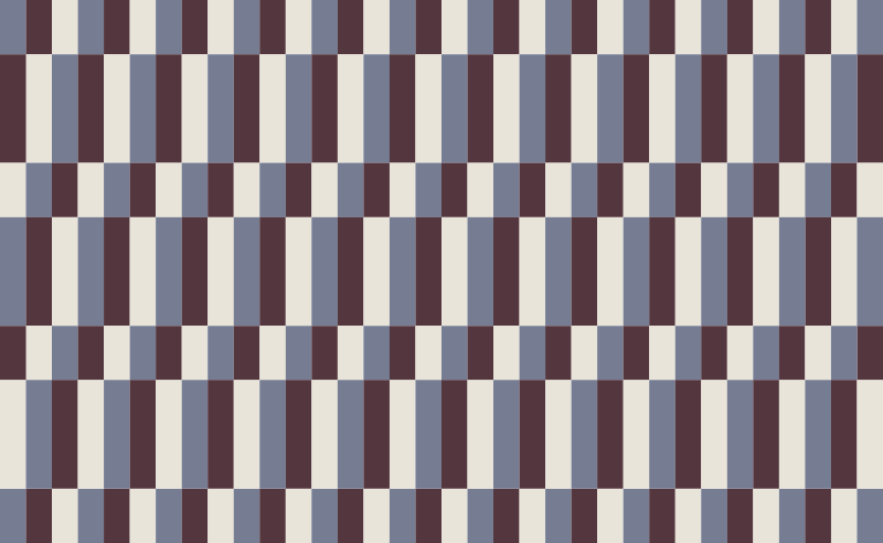 Barna és fehér négyzetek mozaik padlólapok - TenStickers