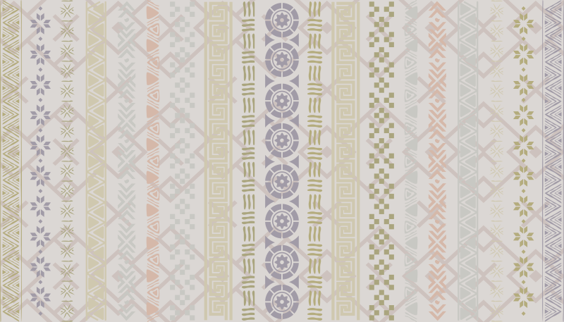 Geometrikus mintás vinil szőnyeg konyha - TenStickers