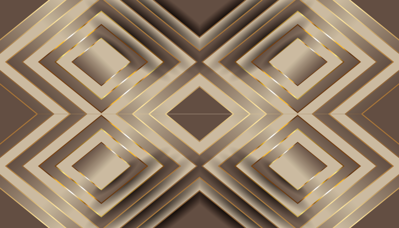 Krém és barna mozaik csempe hatású vinilszőnyeg - TenStickers