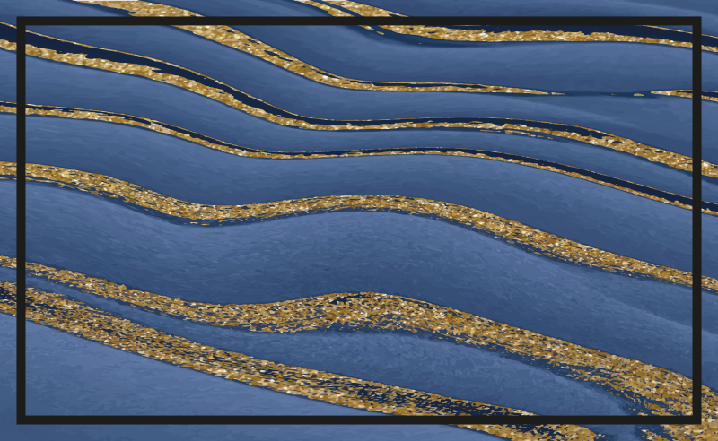 Fekete és kék márvány hatású textúra vinil szőnyeg - TenStickers