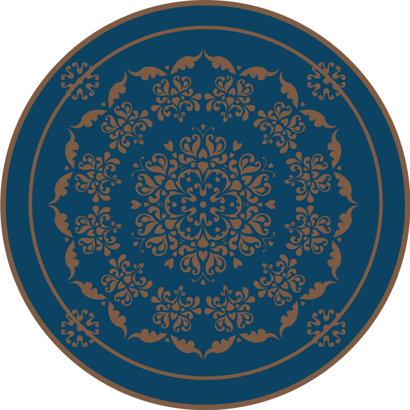 Nagy régi divat mandala vinyl szőnyeg - TenStickers